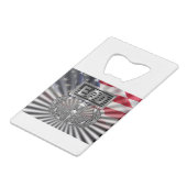 Gedenkgeschenk "Senior EOD" Geldbeutel Flaschenöffner (Rückseite Schrägansicht)