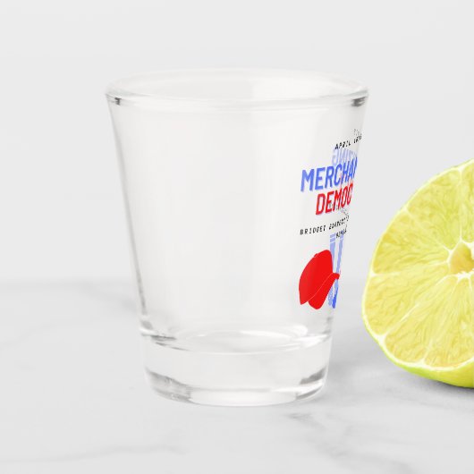 Gedenkglas Schnapsglas (Links)