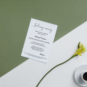 Gedenkgottesdienst , Beerdigung, Begehung des Lebe Einladung