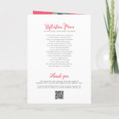 Gedenkgottesdienst Beerdigung Rosa Rosa Rosa Foto Programm (Rückseite)