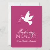 Gedenkgottesdienst Foto Beerdigung Einladungen (Rückseite)