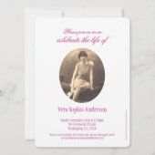 Gedenkgottesdienst Foto Beerdigung Einladungen (Vorderseite)