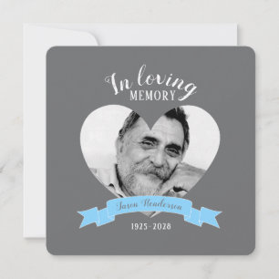 Gedenkgottesdienst Foto Blue Band Beerdigung lädt  Einladung