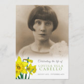 Gedenkgottesdienst Gelbe Daffodien Beerdigung Prog Programm (Vorderseite)