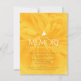 Gedenkgottesdienst Gelbe Rosenbeerdigung Einladung