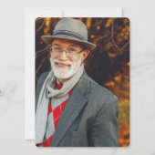 Gedenkgottesdienst Oval Foto Blau Einladung (Rückseite)