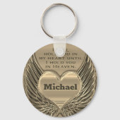 Gedenkherz mit Namen Schlüsselanhänger (Vorderseite)