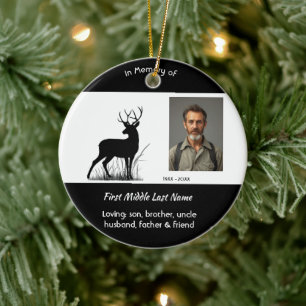 Gedenkhirsch Outdoorstier Keramik Ornament