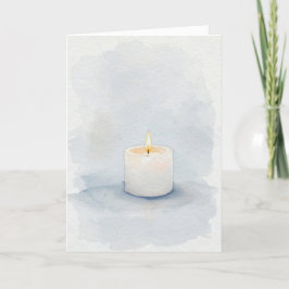 Gedenkkandle jüdisches Beileid Karte