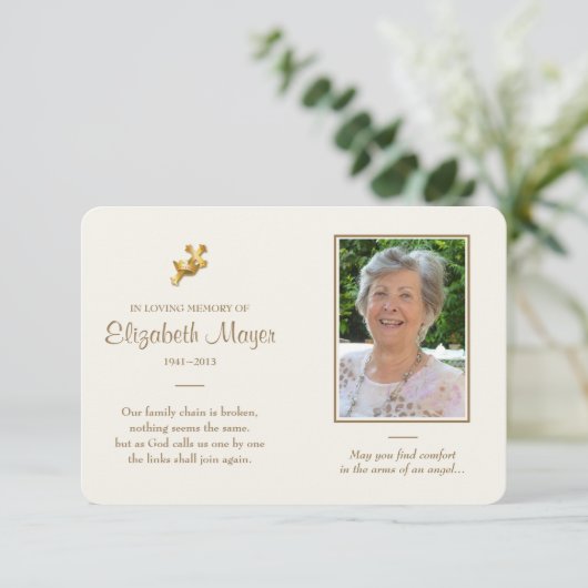 Gedenkkarte (Stehend Vorderseite)