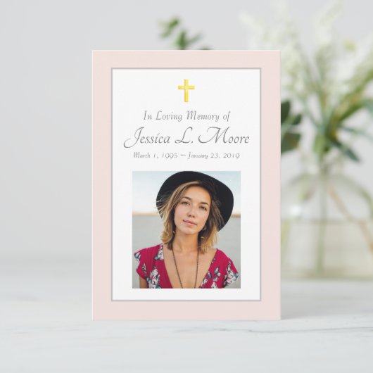 Gedenkkarte (Stehend Vorderseite)