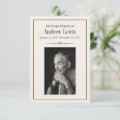 Gedenkkarte (Stehend Vorderseite)