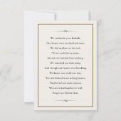 Gedenkkarte (Rückseite)