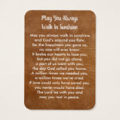 Gedenkkarte 3 Foto Beileid Beerdigungskarte (Rückseite)