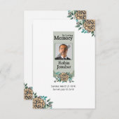 Gedenkkarte Begleitkarte (Vorne/Hinten)