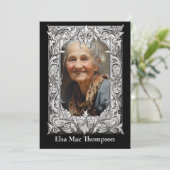 Gedenkkarte - Christlich Einladung (Stehend Vorderseite)