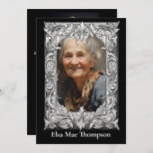 Gedenkkarte - Christlich Einladung (Vorne/Hinten)