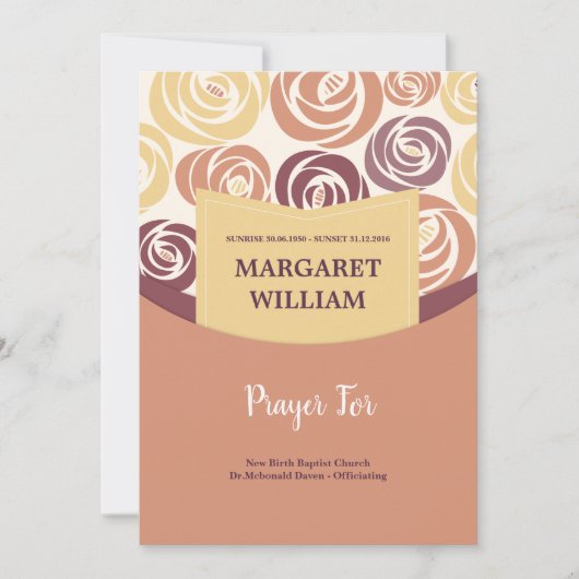 Gedenkkarte Dankeskarte (Vorderseite)