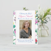 Gedenkkarte Dankeskarte (Stehend Vorderseite)