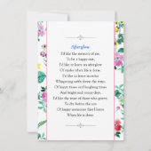 Gedenkkarte Dankeskarte (Rückseite)