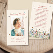 Gedenkkarte der modernen Wildblume