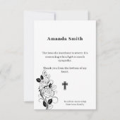 Gedenkkarte der Wohltätigkeit Dankeskarte (Vorderseite)