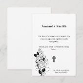 Gedenkkarte der Wohltätigkeit Dankeskarte (Vorne/Hinten)