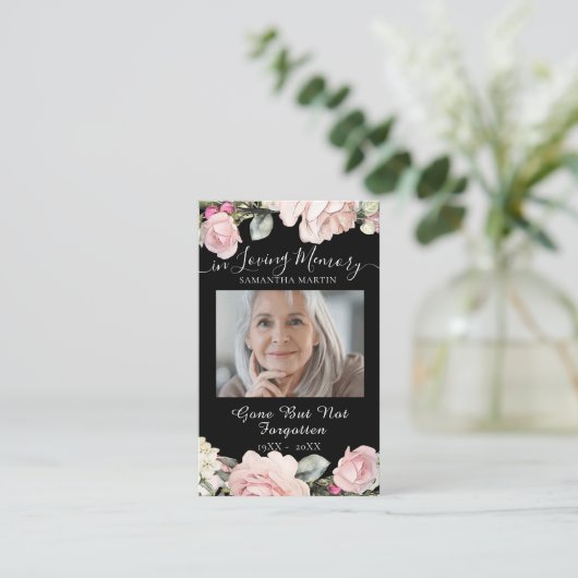 Gedenkkarte des Bouquet-Beerdigungsgebet Visitenkarte (Stehend Vorderseite)