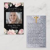 Gedenkkarte des Bouquet-Beerdigungsgebet Visitenkarte (Vorne/Hinten)