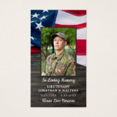 Gedenkkarte des gefallenen Soldaten (Vorderseite)