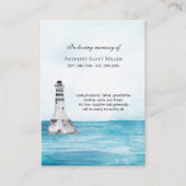 Gedenkkarte des Ocean Lighthouse-Fotos Visitenkarte (Vorderseite)