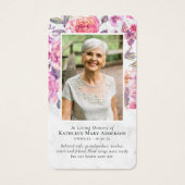 Gedenkkarte des Peony Floral (Vorderseite)