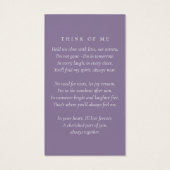 Gedenkkarte des Peony Floral (Rückseite)