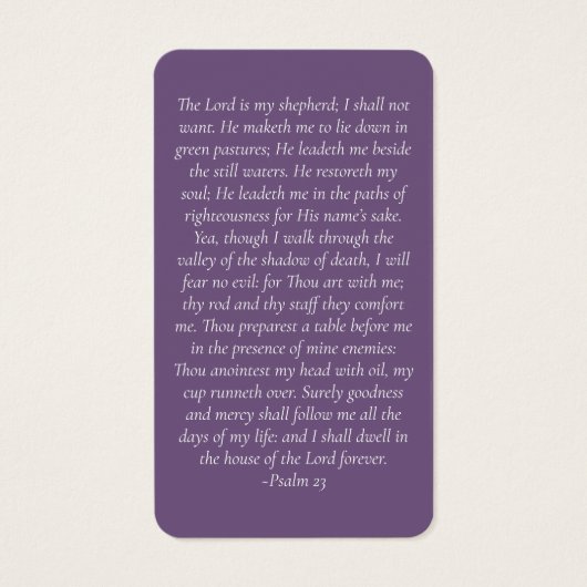 Gedenkkarte des Peony Floral (Rückseite)