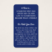 Gedenkkarte des Soldaten-Gebet (Rückseite)