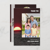 Gedenkkarte Einladung (Vorne/Hinten)