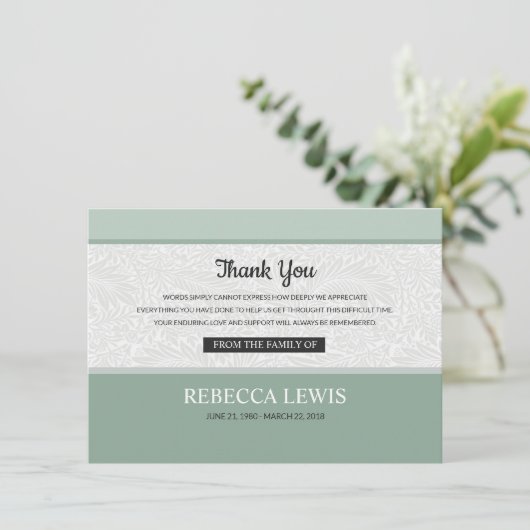 Gedenkkarte Einladung (Stehend Vorderseite)