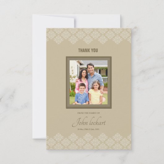 Gedenkkarte Einladung (Vorderseite)