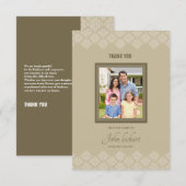 Gedenkkarte Einladung (Vorne/Hinten)