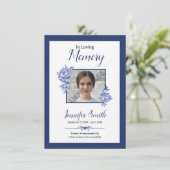 Gedenkkarte Einladung (Stehend Vorderseite)