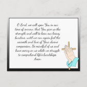 Gedenkkarte für Beerdigung oder Gedenkstätte Postkarte (Rückseite)