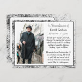 Gedenkkarte für Beerdigung oder Gedenkstätte Postkarte (Vorne/Hinten)