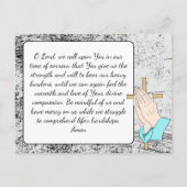 Gedenkkarte für Beerdigung oder Gedenkstätte Postkarte (Rückseite)