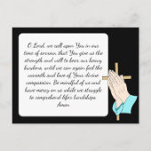 Gedenkkarte für Beerdigung oder Gedenkstätte Postkarte (Rückseite)