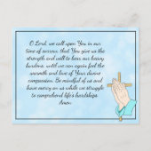 Gedenkkarte für Beerdigung oder Gedenkstätte Postkarte (Rückseite)