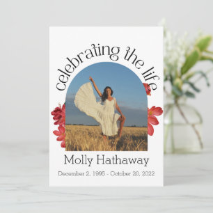 Gedenkkarte für Begonia Foto Beerdigung Karte