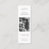 Gedenkkarte für das Bestattungsgedächtnis Mini-Les Mini Visitenkarte (Vorderseite)