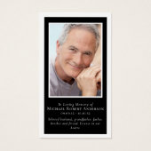 Gedenkkarte für das Black Gold Cross Foto (Vorderseite)