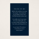 Gedenkkarte für das Blaue Foto (Rückseite)