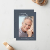 Gedenkkarte für das Blaue Foto Mitteilungskarte (Vorderseite/Rückseite Beispiel)